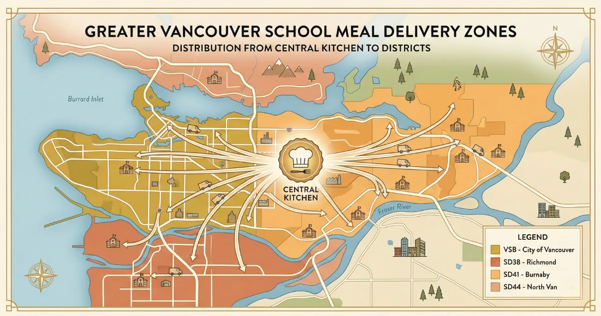 Featured image for Vancouver School Lunch Delivery: Coverage Map and Zones